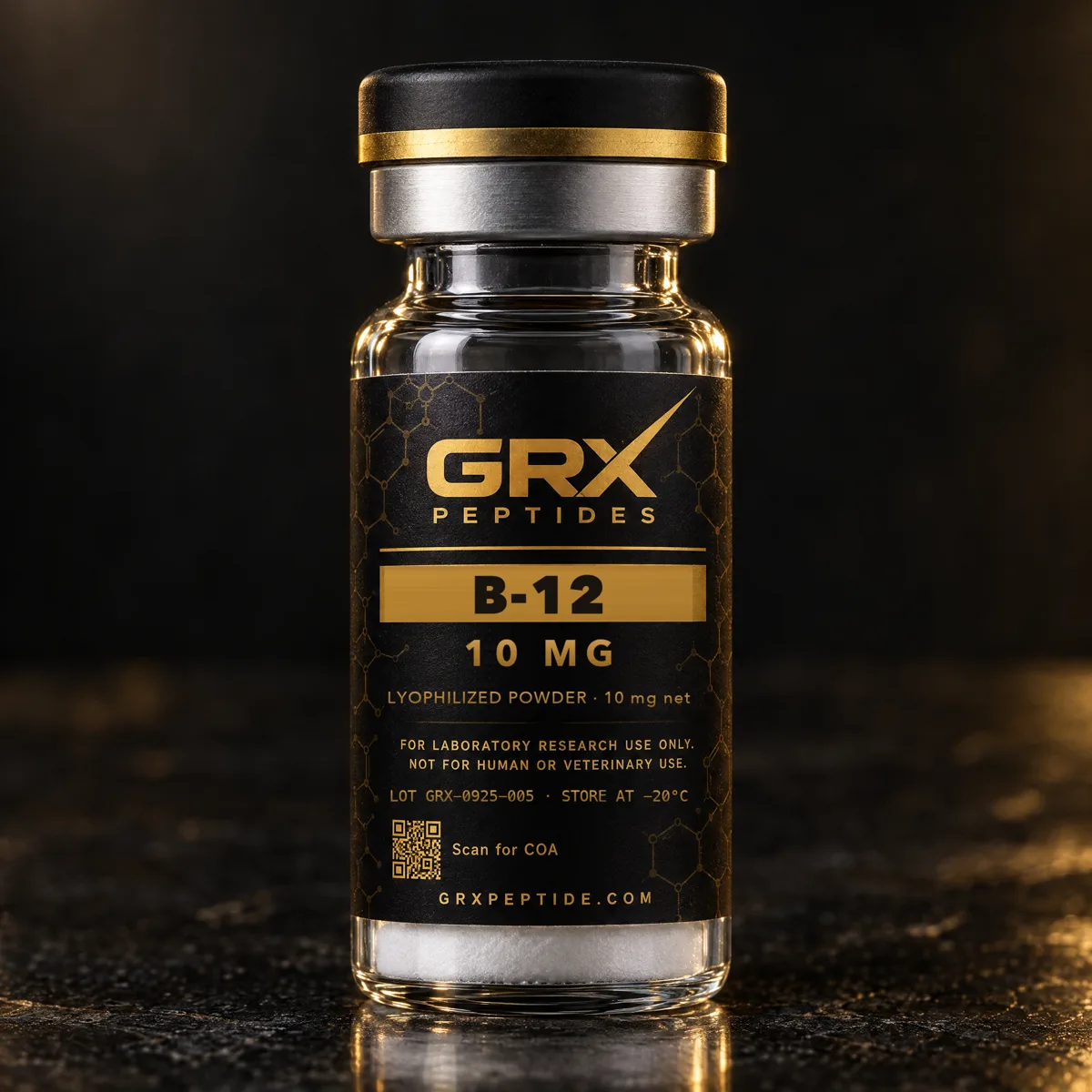 B-12 10 mg research vial